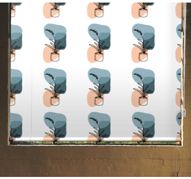 Minimalistisch orchideeën ontwerp rolgordijn bloemen - TenStickers
