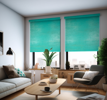 Oude textuur Rolgordijn turquoise - TenStickers