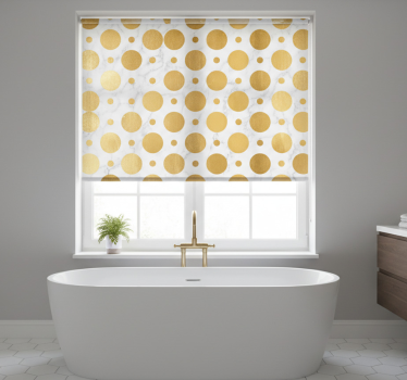 Raambekleding badkamer gouden marmer stippen - TenStickers
