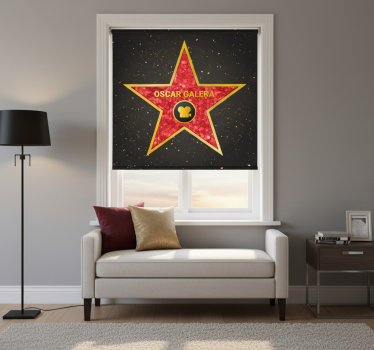 Raambekleding slaapkamer aanpasbare hollywood ster accent - TenStickers