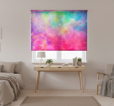 Raambekleding slaapkamer art kleuren - TenStickers