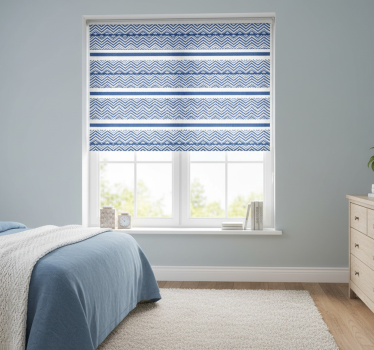 Raambekleding slaapkamer eenvoudige blauwe kleur - TenStickers