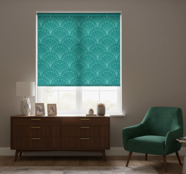 Raambekleding slaapkamer in artdeco stijl - TenStickers