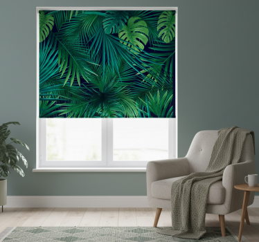 Raambekleding slaapkamer intense monstera bladeren - TenStickers