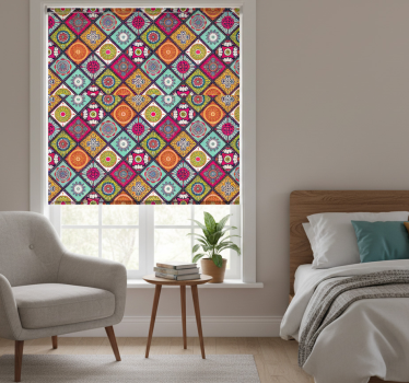 Raambekleding slaapkamer kleurrijk mandala patroon - TenStickers