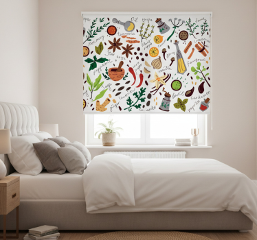Raambekleding slaapkamer kruidensmaak - TenStickers