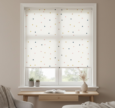 Raambekleding slaapkamer met minimalistisch driehoekmotief - TenStickers