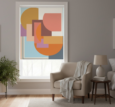 Raambekleding slaapkamer modern geometrisch mozaïek - TenStickers