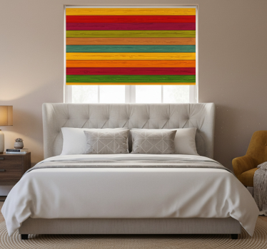 Raambekleding slaapkamer multicolour houtlook vinylvloer - TenStickers