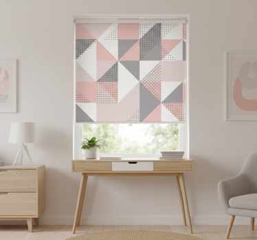 Raambekleding slaapkamer pastel scandinavische driehoeken - TenStickers