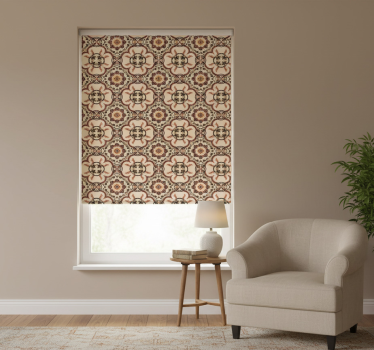 Raambekleding slaapkamer patroon vintage tegels - TenStickers