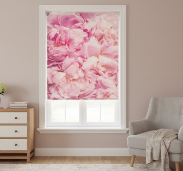 Raambekleding slaapkamer pioenrozen realistisch roze - TenStickers