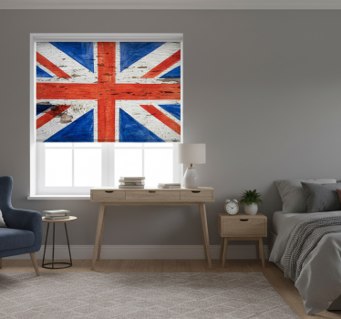 Raambekleding slaapkamer urban stijl uk vlag - TenStickers