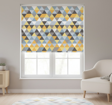 Raambekleding slaapkamer scandinavisch driehoekmotief - TenStickers