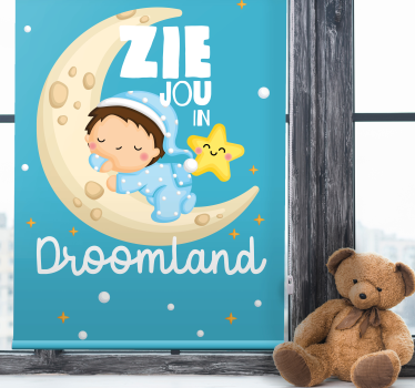 Babykamer rolgordijn droomland - TenStickers