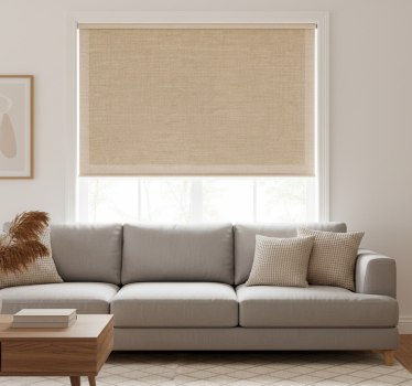 Rolgordijn beige teplon beige naturel - TenStickers