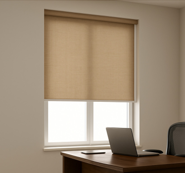 Rolgordijn kantoor cozy beige - TenStickers