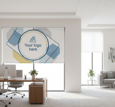 Rolgordijn kantoor op maat met logo ontwerp - TenStickers