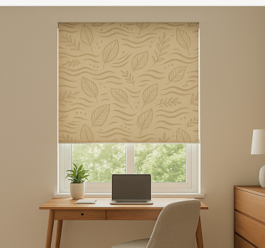Rolgordijn kantoor rustgevend beige - TenStickers