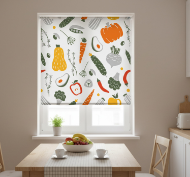 Rolgordijn keuken fruit en groente collectie - TenStickers