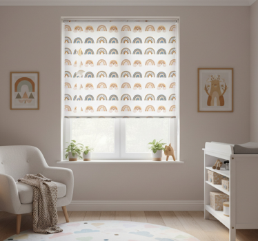 Rolgordijn kinderkamer herfstregenbogen - TenStickers