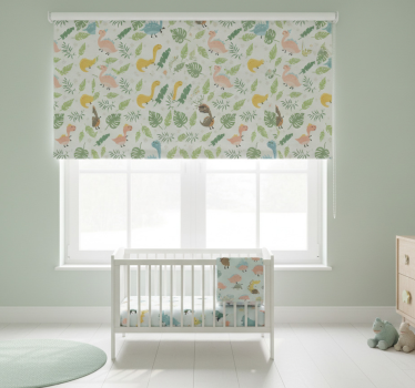 Rolgordijn kinderkamer pastelkleuren bos - TenStickers