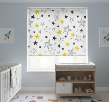 Rolgordijn kinderkamer rock-'n'-roll sterren - TenStickers