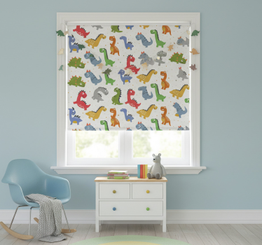 Rolgordijn kinderkamer schattige dinosaurussen - TenStickers