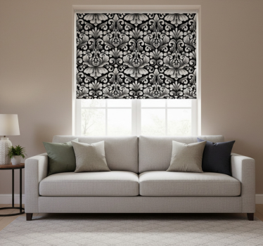 Rolgordijn vintage elegante botanische compositie - TenStickers