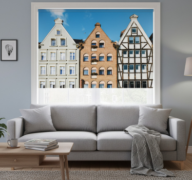 Rolgordijn woonkamer gdańsk gemberhuizen - TenStickers