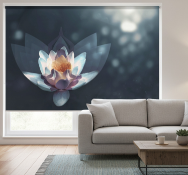 Rolgordijn woonkamer meditatie achtergrond relax - TenStickers