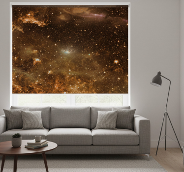 Rolgordijn woonkamer mysterieuze wolken ruimte cosmos - TenStickers