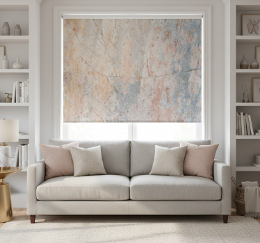 Rolgordijn woonkamer original blush marmer muurdecoratie - TenStickers
