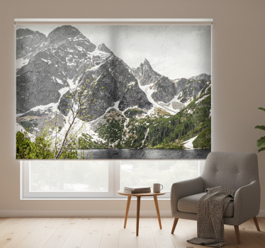 Rolgordijn woonkamer poolse bergen zakopane - TenStickers