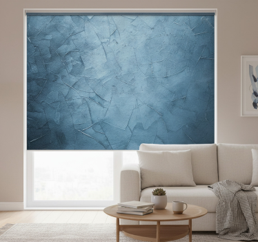 Rolgordijn woonkamer zee blauw golf marmer muurschildering - TenStickers