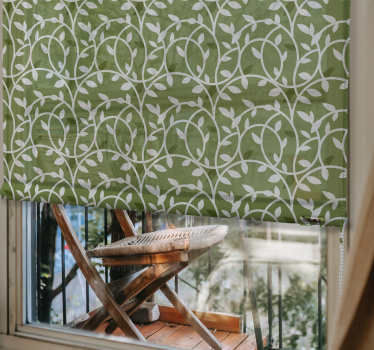 Rolgordijnen elegant Groene planten - TenStickers