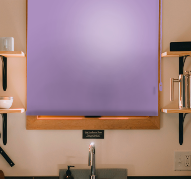 Rolgordijn keuken elegant Lila violet effen kleur - TenStickers