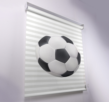 Rolgordijnen voetbal Witte en zwarte bal - TenStickers