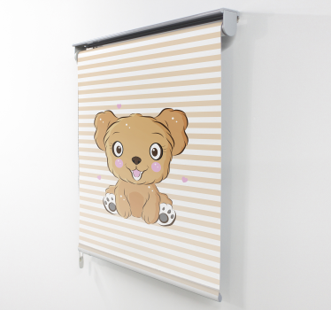Schattige puppyillustratie rolgordijn meer dieren - TenStickers
