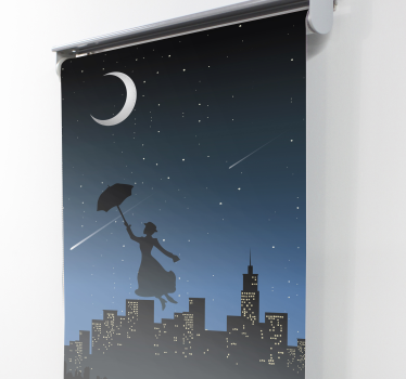 Serie rolgordijn Mary poppins vliegen - TenStickers
