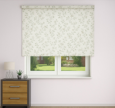 Sierlijke vintage bloemen rolgordijn hoofd slaapkamer - TenStickers