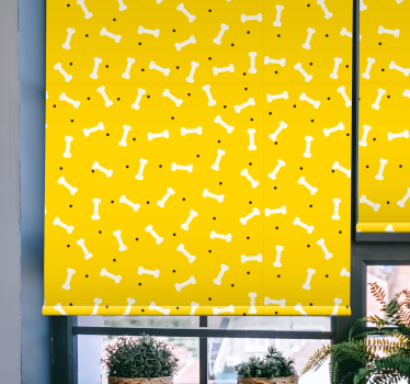 Speels botpatroon rolgordijn dieren - TenStickers