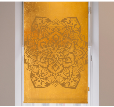 Spirituele gouden mandala zen rolgordijn - TenStickers