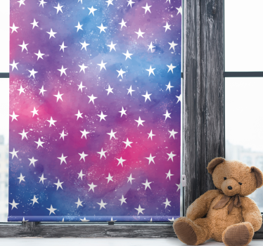 Sterrenhemel patroon rolgordijn kinderkamer - TenStickers