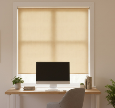 Thuis kantoor raambekleding vintage beige tinten - TenStickers