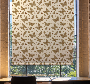 Vlinderpatroon schaduw raambekleding vlinders - TenStickers
