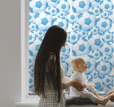 Voetbal patroon decor rolgordijn - TenStickers