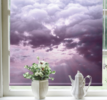 Wolken rolgordijnen Realistische lucht met zonlicht - TenStickers