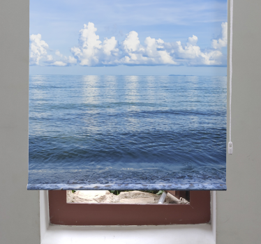 Wolken rolgordijnen Zee wolk Rolgordijn - TenStickers