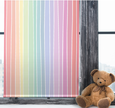 Zachte pastelstrepen rolgordijn textuur en patroon - TenStickers